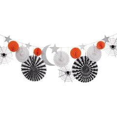 Halloween Honeycomb Shapes Garland - Pretty Day