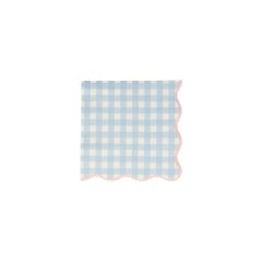 Meri Meri Pastel Gingham Paper Napkins - Small S2126 - Pretty Day