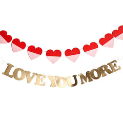 Valentines Love you More Banner Set S1205 - Pretty Day