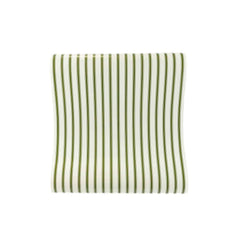 Botanical Green Striped Table Runner S2204 - Pretty Day