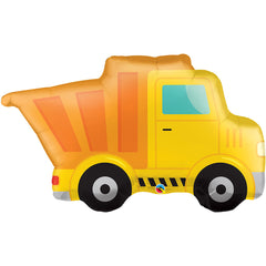 Yellow Dump Truck Jumbo Foil Balloon S7096 - Pretty Day